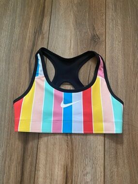 Nike Reversible Multicolor Racerback Sports Bra with Black Trim Sporty / Active